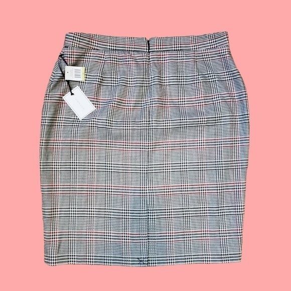 NEW 1. State Black Plaid Pencil Skirt - Picture 9 of 12